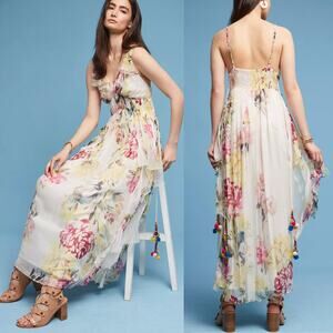 Anthropologie Maris Floral Maxi Dress by Love Sam Size‎ XSP NWT